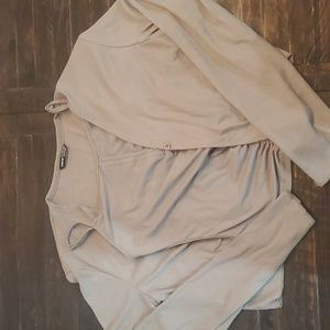 Shein Size Large Cardigan one button top with matching tank top